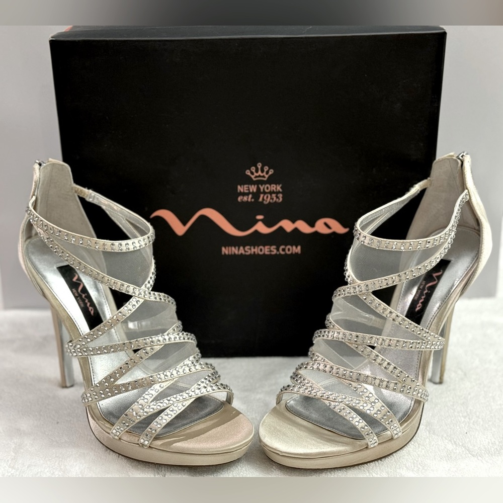 Nina Women's Belinda-YS Dress Stiletto Sandal Size 8M